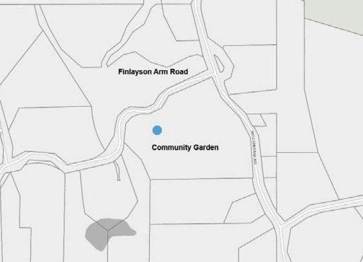 Area map of Highlands Community Garden.